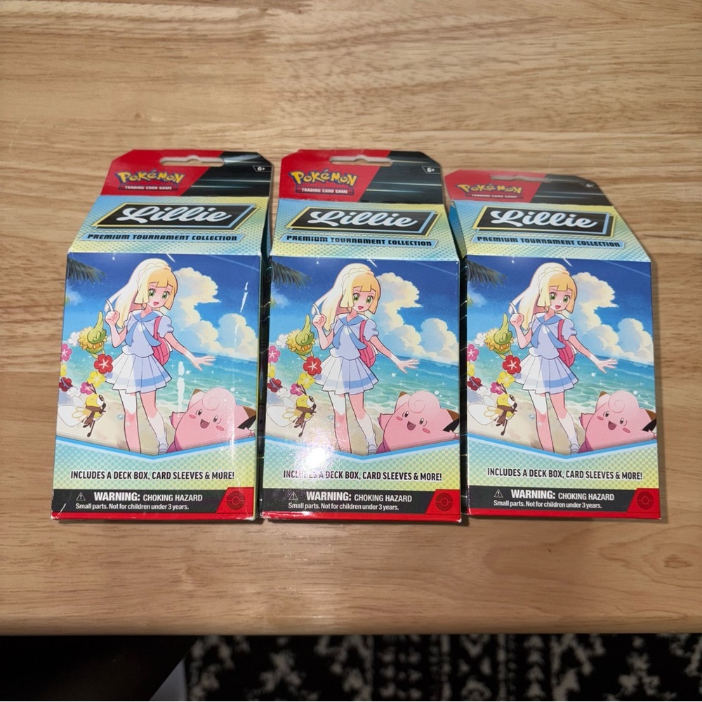Pokémon Lillie Premium Tournament Collection x 3